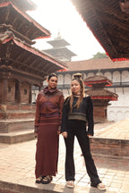 Neemea Jacket  Terracotta & Purple