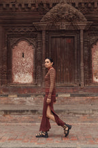 Ayla Skirt Burgunty Pre Order