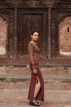 Ayla Skirt Burgunty Pre Order