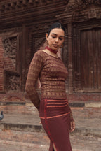 Ayla Skirt Burgunty Pre Order