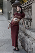 Ayla Skirt Burgunty Pre Order