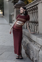 Ayla Skirt Burgunty Pre Order