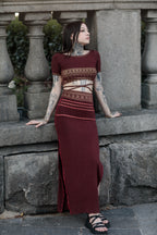 Ayla Skirt Burgunty Pre Order