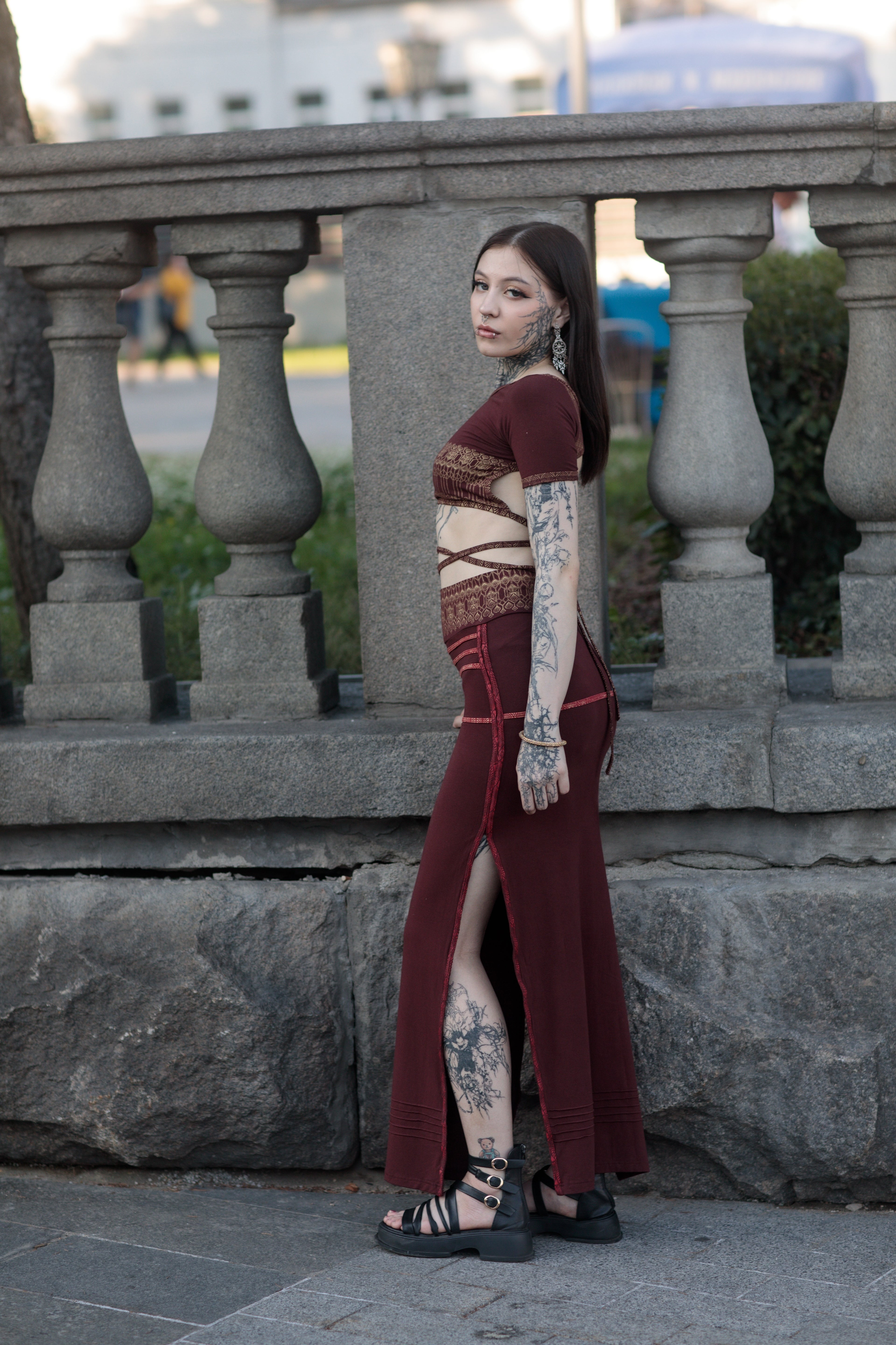 Ayla Skirt Burgunty Pre Order