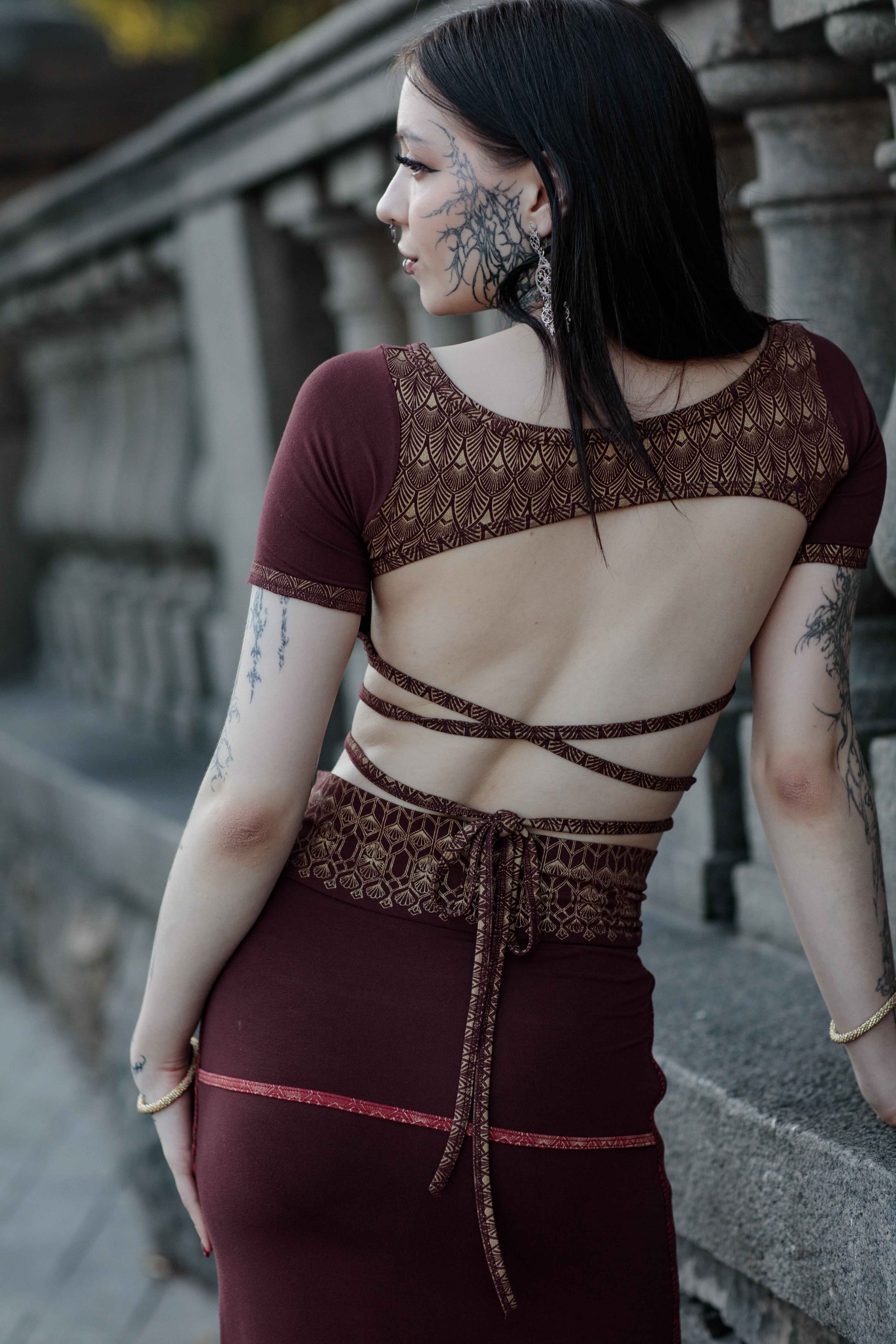Ayla Skirt Burgunty Pre Order