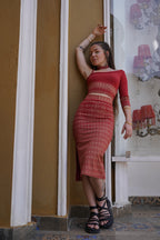 Dareena Top Red