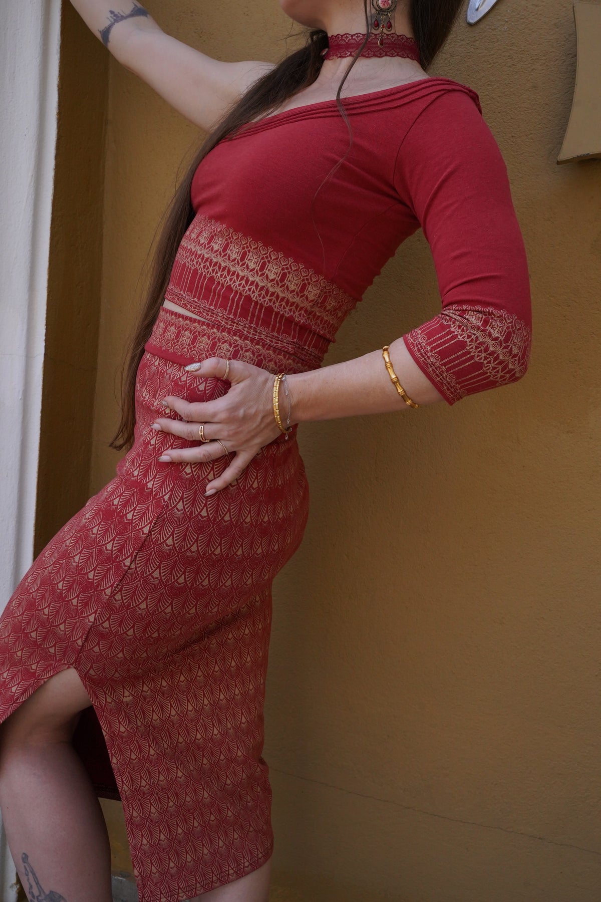 Dareena Top Red