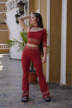 Dareena Top Red