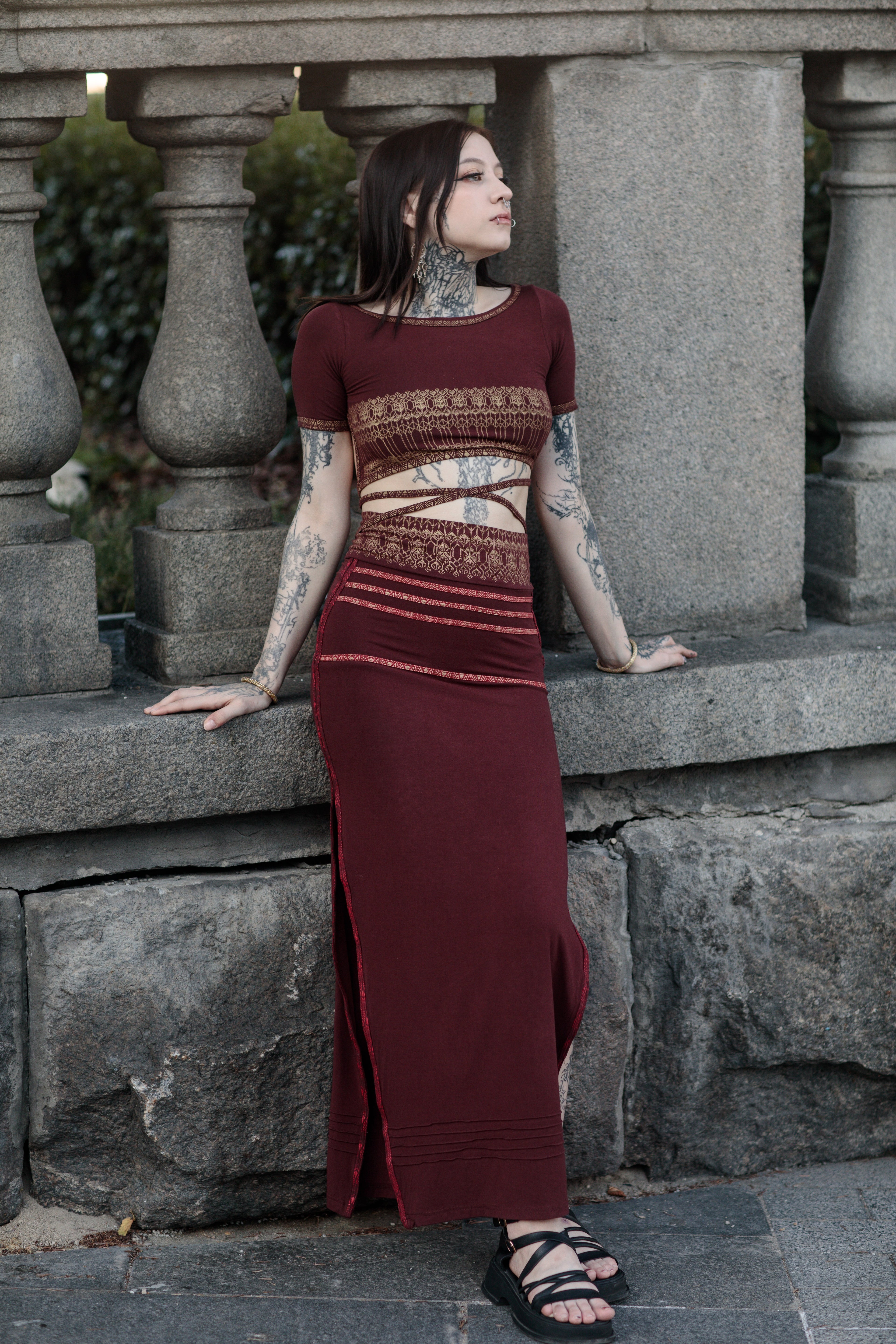 Ayla Top — Burgundy