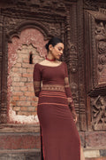 Dareena Bodysuit  Burgundy