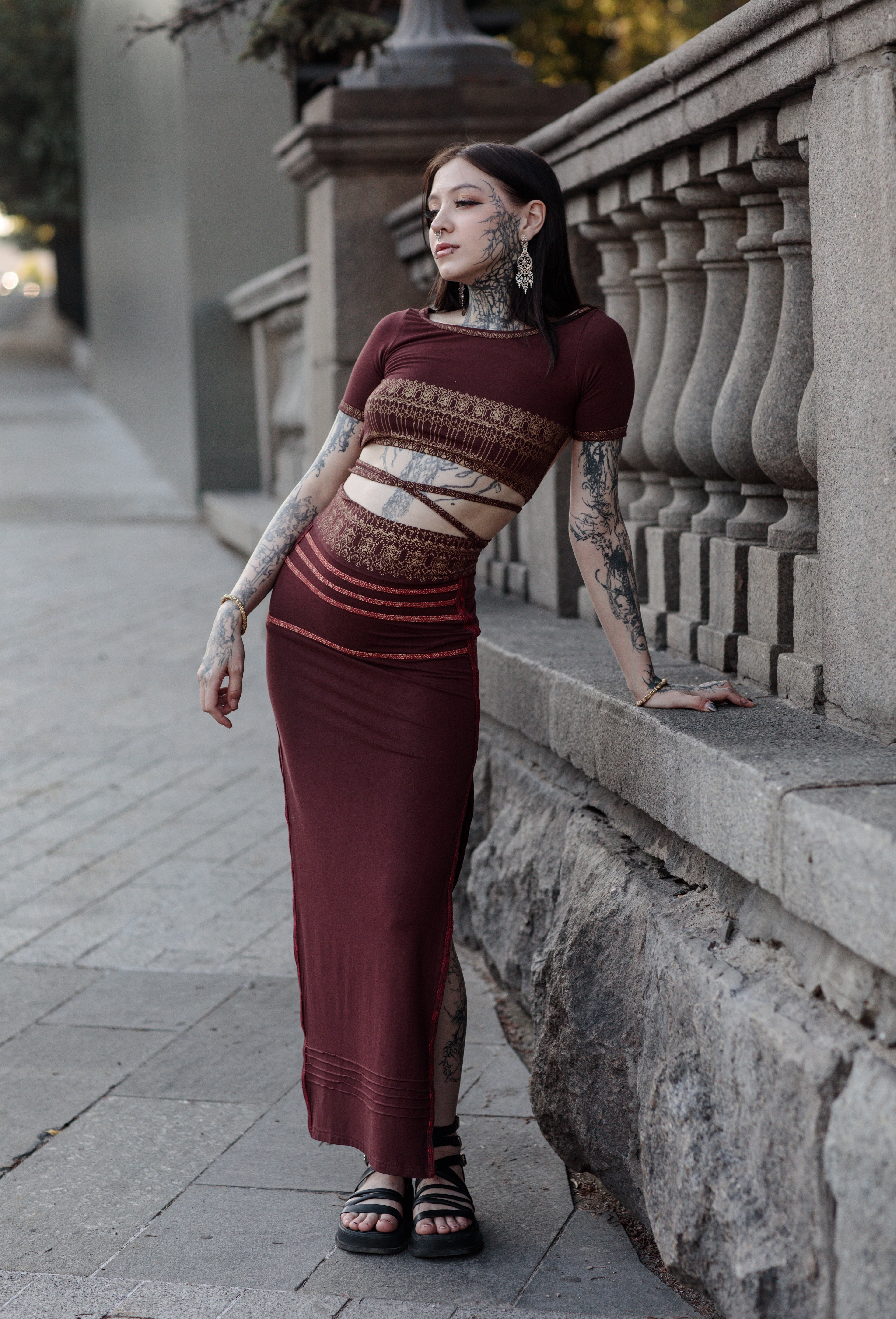 Ayla Top — Burgundy