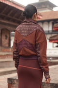 Neemea Jacket  Terracotta & Purple