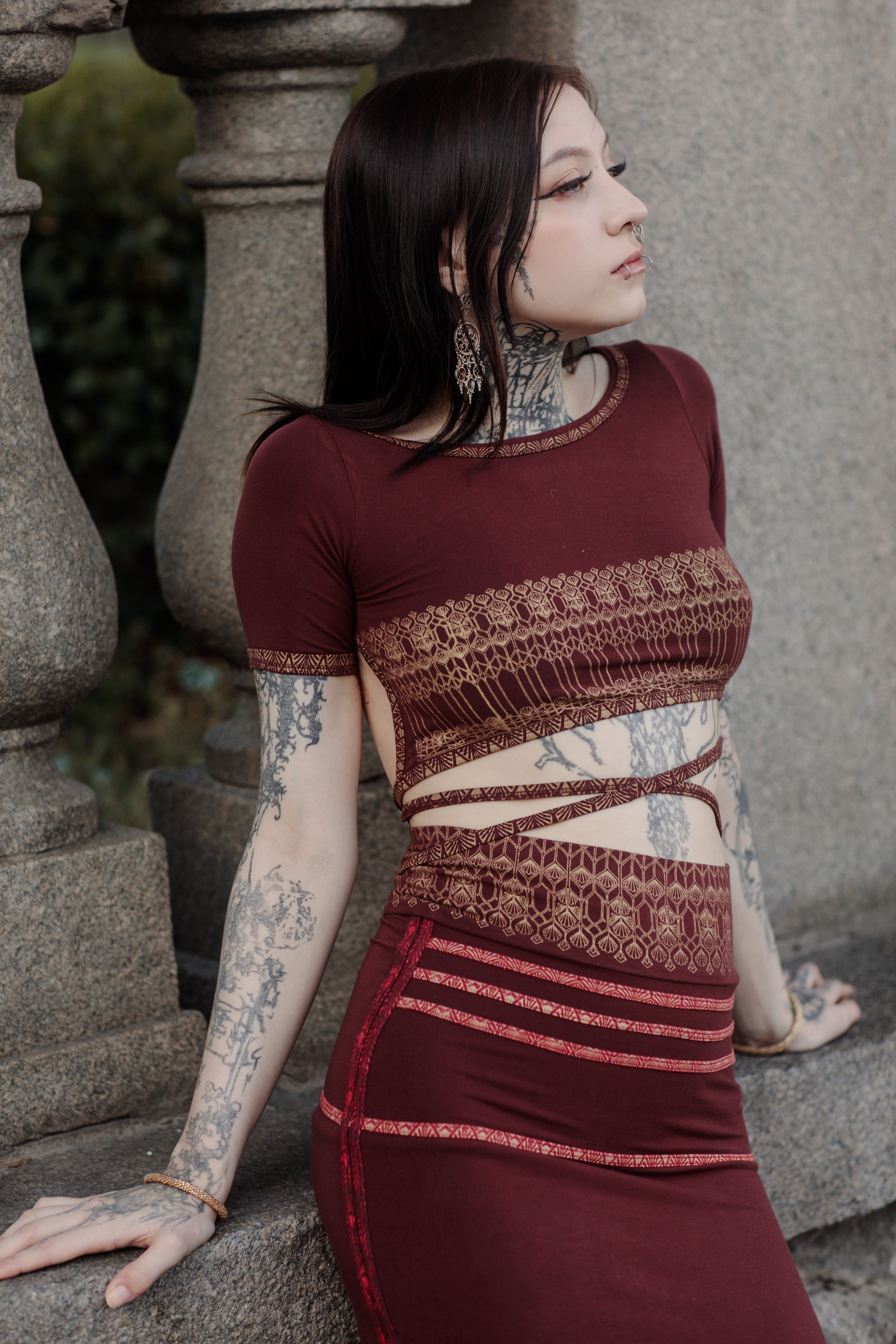 Ayla Top — Burgundy